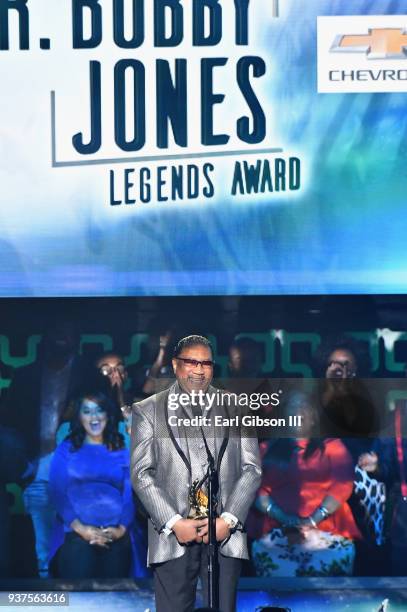 Dr. Bobby Jones speaks during the 33rd annual Stellar Gospel Music Awards at the Orleans Arena on March 24, 2018 in Las Vegas, Nevada.