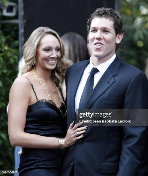 Bre Ladd and Luke Walton attend the wedding of Khloe Kardashian and LA Lakers forward Lamar Odom at the Bel Air estate of music mogul Irving Azoff on...