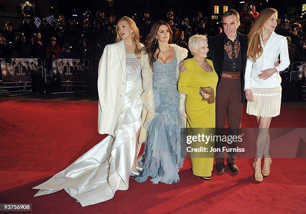 Kate Hudson, Penelope Cruz, Dame Judi Dench, Daniel Day Lewis and Nicole Kidman attend the "Nine" world film premiere at the Odeon Leicester Square...