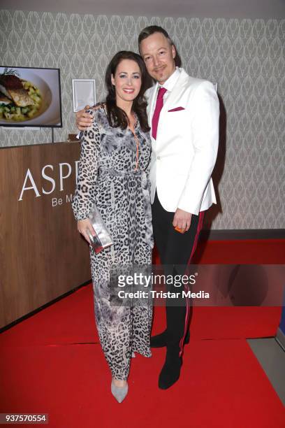 Annika de Buhr and Oliver Kresse during the Aspria Bond-Party on March 24, 2018 in Hamburg, Germany.