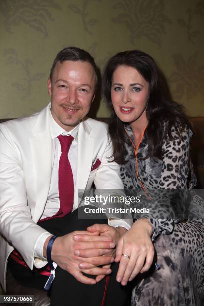 Annika de Buhr and Oliver Kresse during the Aspria Bond-Party on March 24, 2018 in Hamburg, Germany.