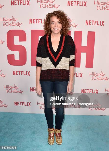 Michelle Wolf attends the 6th Annual Hilarity For Charity at The Hollywood Palladium on March 24, 2018 in Los Angeles, California.