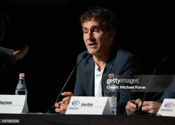 Doug Liman onstage at Executive Producers, Showrunner & Stars of New YouTube Red Original Series "Impulse" Debut Never-Before-Seen Footage for Fans...