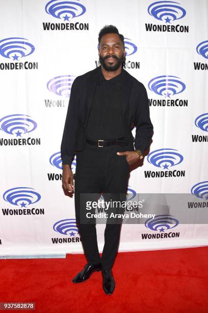 Colman Domingo attends the "Fear the Walking Dead" press conference at WonderCon 2018 - Day 2 at Anaheim Convention Center on March 24, 2018 in...