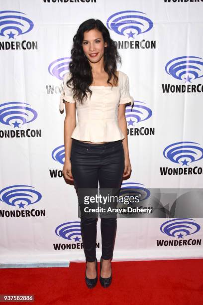 Danay Garcia attends the "Fear the Walking Dead" press conference at WonderCon 2018 - Day 2 at Anaheim Convention Center on March 24, 2018 in...