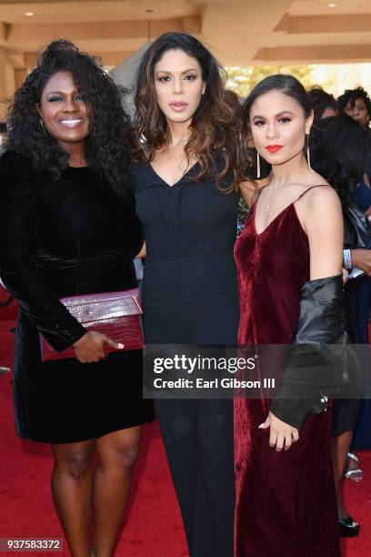 Deborah Joy Winans, Merle Dandridge and Desiree Ross attend the 33rd annual Stellar Gospel Music Awards at the Orleans Arena on March 24, 2018 in Las...