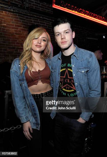 Peyton List and Cameron Monaghan attend Spotify's "Louder Together" event celebrating the first ever collaborative Spotify single with Sasha Sloan,...