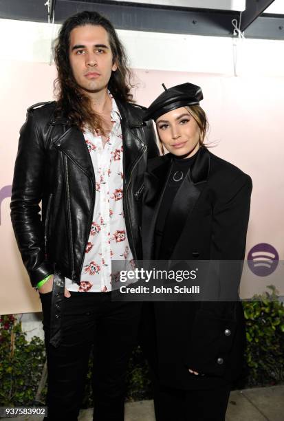 Nick Simmons and Sophie Simmons attend Spotify's "Louder Together" event celebrating the first ever collaborative Spotify single with Sasha Sloan,...