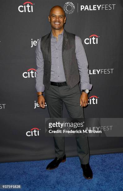 Actor Dondre Whitfield of the OWN television show "Queen Sugar" attends The Paley Center for Media's 35th Annual PaleyFest Los Angeles at the Dolby...
