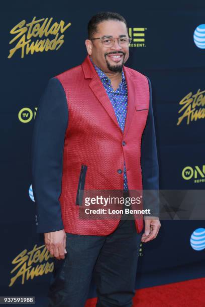 Music artist Byron Cage attends the 33rd annual Stellar Gospel Music Awards at the Orleans Arena on March 24, 2018 in Las Vegas, Nevada.