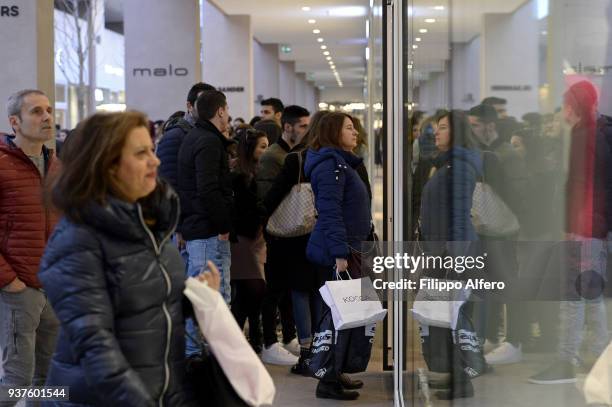 First Turin Outlet Village Anniversary on March 24, 2018 in Turin, Italy.