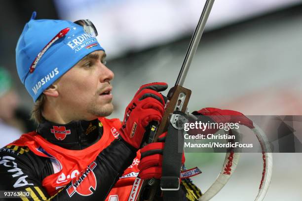 Michael Greis of Germany during the Men's 20 km Individual event in the E.ON Ruhrgas IBU Biathlon World Cup on December 3, 2009 in Ostersund, Sweden.