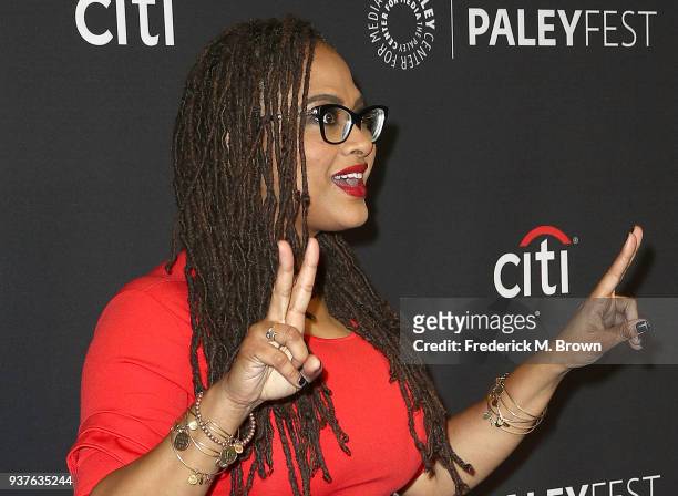Creator/Executive Producer, Ava DuVernay of the OWN television show "Queen Sugar" attends The Paley Center for Media's 35th Annual PaleyFest Los...