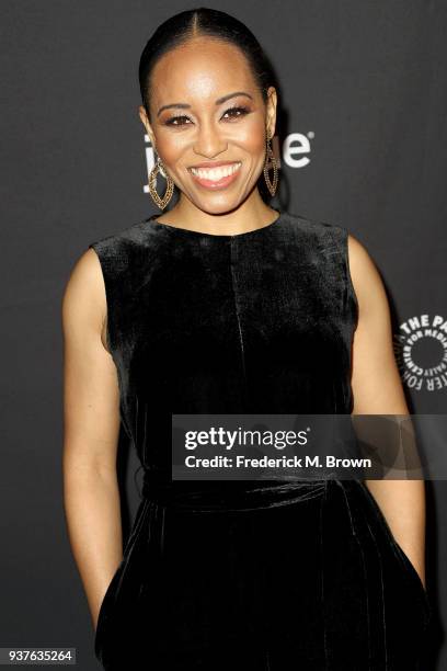 Actress Dawn-Lyen Gardner of the OWN television show "Queen Sugar" attends The Paley Center for Media's 35th Annual PaleyFest Los Angeles at the...