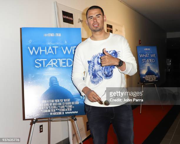 Afrojack arrives at 'What We Started' Miami Premiere on March 22, 2018 in Miami, Florida.