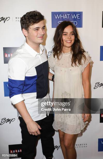 Martin Garrix and Charelle Schriek arrive at 'What We Started' Miami Premiere on March 22, 2018 in Miami, Florida.