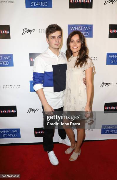 Martin Garrix and Charelle Schriek arrive at 'What We Started' Miami Premiere on March 22, 2018 in Miami, Florida.
