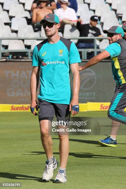 Cameron Bancroft of Australia during day 4 of the 3rd Sunfoil Test match between South Africa and Australia at PPC Newlands on March 25, 2018 in Cape...