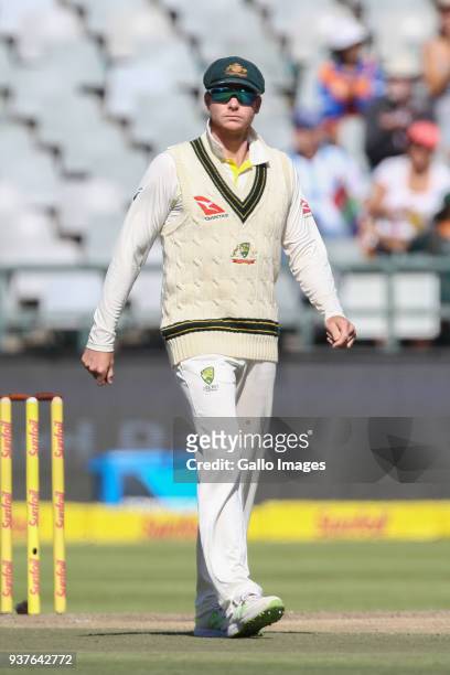 Steve Smith from Australia during day 4 of the 3rd Sunfoil Test match between South Africa and Australia at PPC Newlands on March 25, 2018 in Cape...