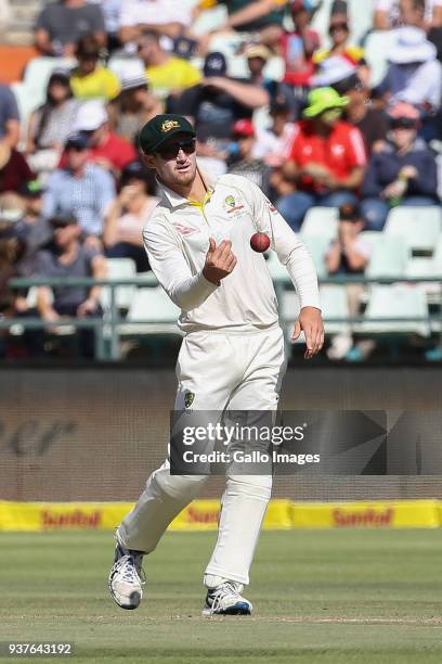 Cameron Bancroft from Australia during day 4 of the 3rd Sunfoil Test match between South Africa and Australia at PPC Newlands on March 25, 2018 in...