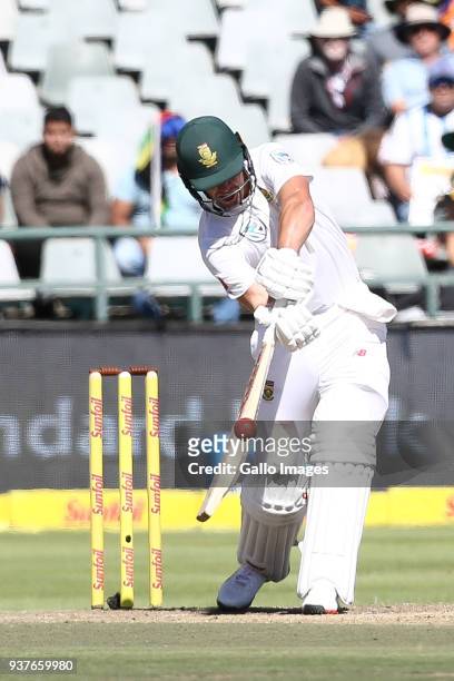 De Villiers from South Africa during day 4 of the 3rd Sunfoil Test match between South Africa and Australia at PPC Newlands on March 25, 2018 in Cape...