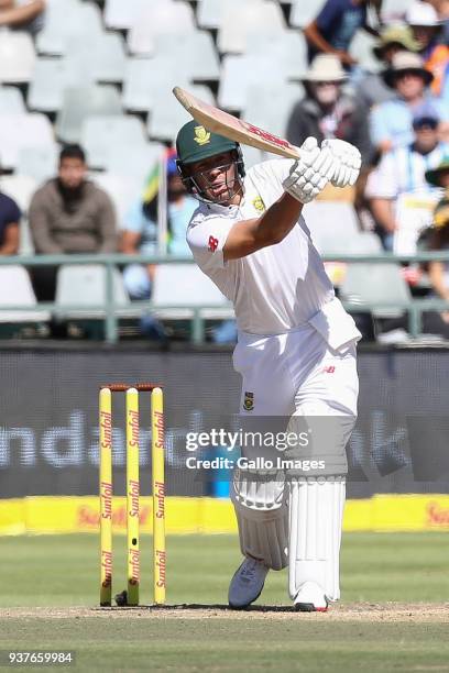 De Villiers from South Africa during day 4 of the 3rd Sunfoil Test match between South Africa and Australia at PPC Newlands on March 25, 2018 in Cape...