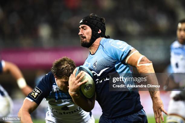 Alexandre Dumoulin of Montpellier during the Top 14 match between Montpellier and Castres at on March 24, 2018 in Montpellier, France.