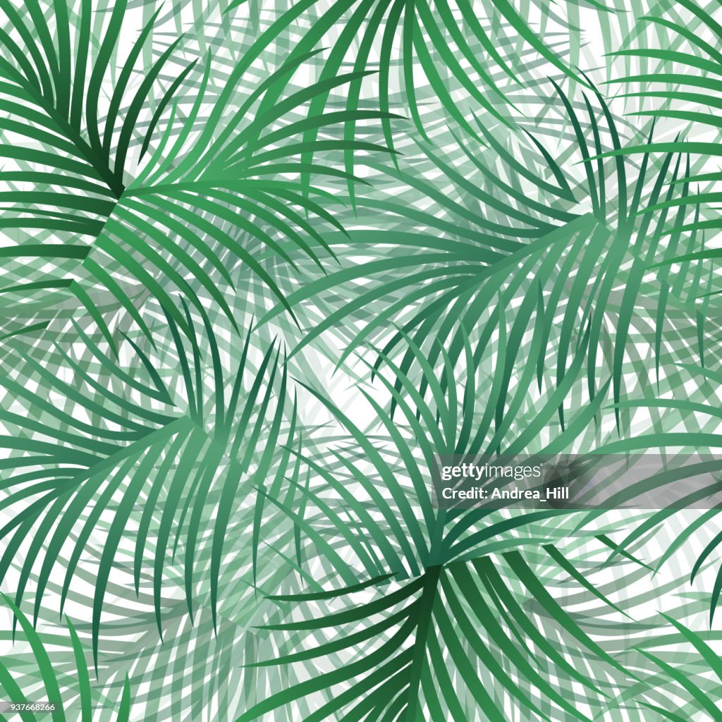 Tropische Muster, Isolated on White Background - Vektor-Illustration