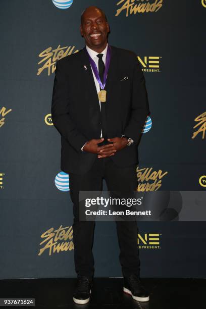 Ben Tankard visits the Press Room at the 33rd annual Stellar Gospel Music Awards at the Orleans Arena on March 24, 2018 in Las Vegas, Nevada.