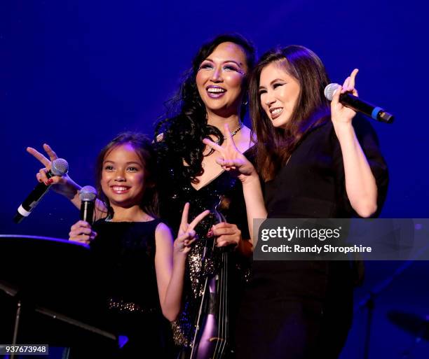 Musician Maki Hsieh performs on stage during Maki presents New Moon on March 24, 2018 in Arcadia, California.