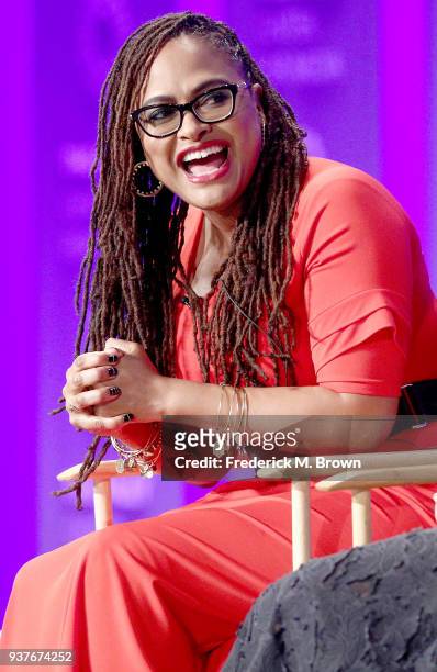 Creator/Executive Producer Ava DuVernay of the OWN television show "Queen Sugar" speaks during The Paley Center for Media's 35th Annual PaleyFest Los...