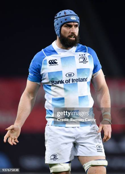 Swansea , United Kingdom - 24 March 2018; Scott Fardy of Leinster during the Guinness PRO14 Round 18 match between Ospreys and Leinster at the...