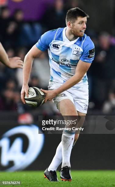 Swansea , United Kingdom - 24 March 2018; Ross Byrne of Leinster during the Guinness PRO14 Round 18 match between Ospreys and Leinster at the Liberty...