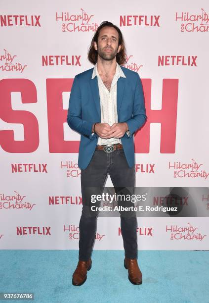 Matthew Burr attends the 6th Annual Hilarity For Charity at The Hollywood Palladium on March 24, 2018 in Los Angeles, California.