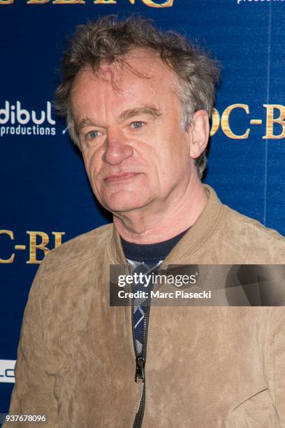 Actor Dominique Pinon attends the 'Croc-Blanc' Premiere at Cinema Gaumont Opera on March 25, 2018 in Paris, France.