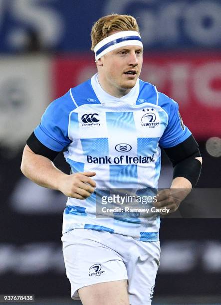 Swansea , United Kingdom - 24 March 2018; James Tracy of Leinster during the Guinness PRO14 Round 18 match between Ospreys and Leinster at the...