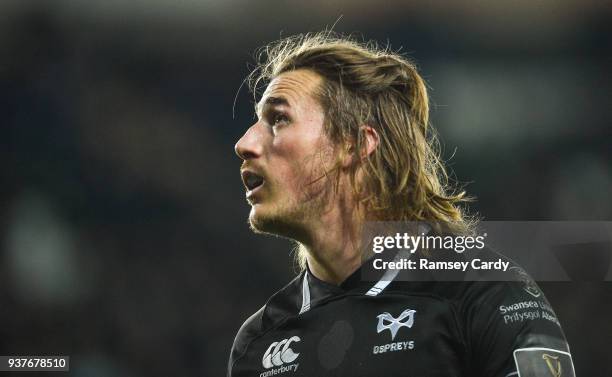 Swansea , United Kingdom - 24 March 2018; Jeff Hassler of Ospreys during the Guinness PRO14 Round 18 match between Ospreys and Leinster at the...