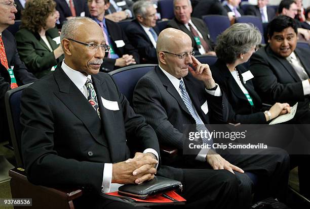 Detroit Mayor Dave Bing participates in the Obama administration's Jobs and Economic Growth Forum in the Eisenhower Executive Office Building...