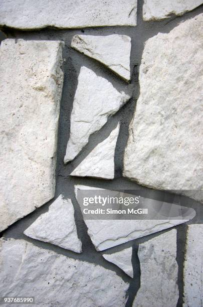 newly cemented stone footpath - stepping stone top view stock pictures, royalty-free photos & images