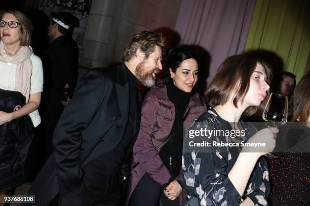 Willem Dafoe and Giada Colagrande attend the reception after the New York premiere of Wes Anderson's Isle of Dogs at the Metropolitan Museum of Art...