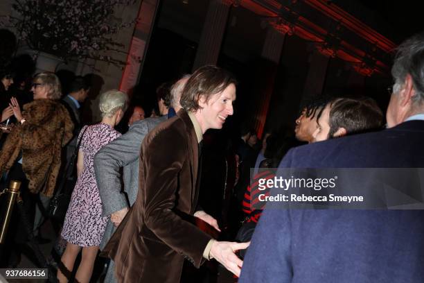 Wes Anderson attends the reception after the New York premiere of Wes Anderson's Isle of Dogs at the Metropolitan Museum of Art on March 20, 2018 in...