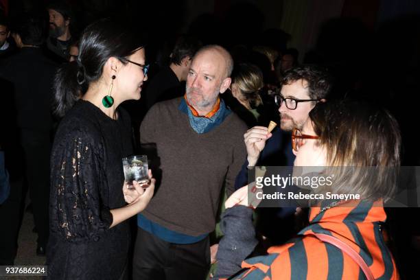 Michael Stipe attends the reception after the New York premiere of Wes Anderson's Isle of Dogs at the Metropolitan Museum of Art on March 20, 2018 in...