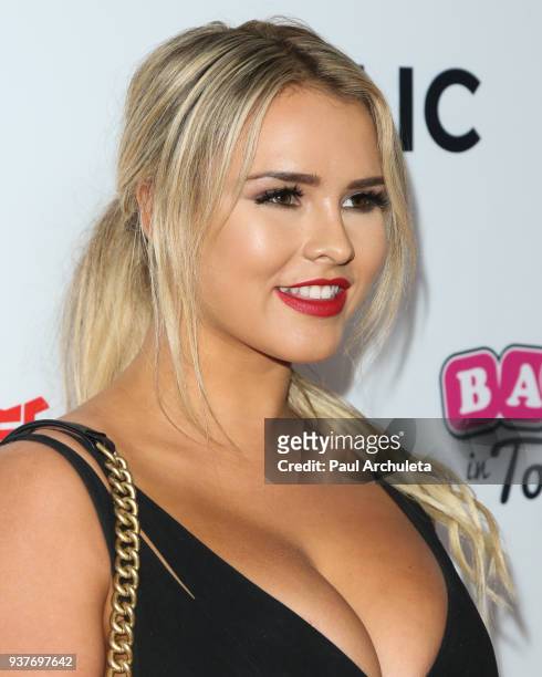 Model Kinsey Wolanski attends the 4th annual 'Babes In Toyland' Pet Gala benefiting 'Operation Blankets Of Love' at Avalon on March 21, 2018 in...