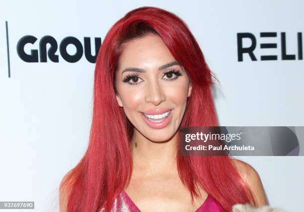 Reality TV Personality Farrah Abraham attends the 4th annual 'Babes In Toyland' Pet Gala benefiting 'Operation Blankets Of Love' at Avalon on March...