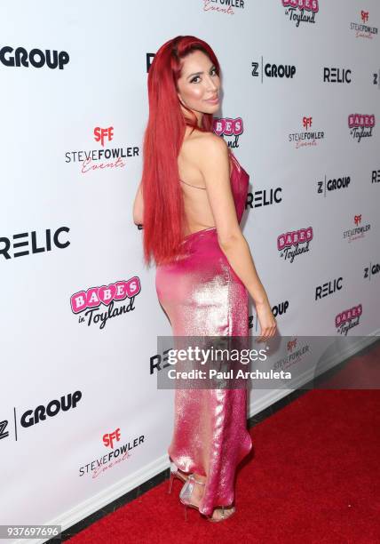 Reality TV Personality Farrah Abraham attends the 4th annual 'Babes In Toyland' Pet Gala benefiting 'Operation Blankets Of Love' at Avalon on March...