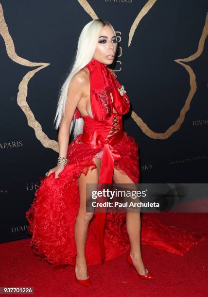 Lingerie Designer Kaila Methven attends the "Madame Methven Masquerade" at SkyBar at the Mondrian Los Angeles on March 24, 2018 in West Hollywood,...