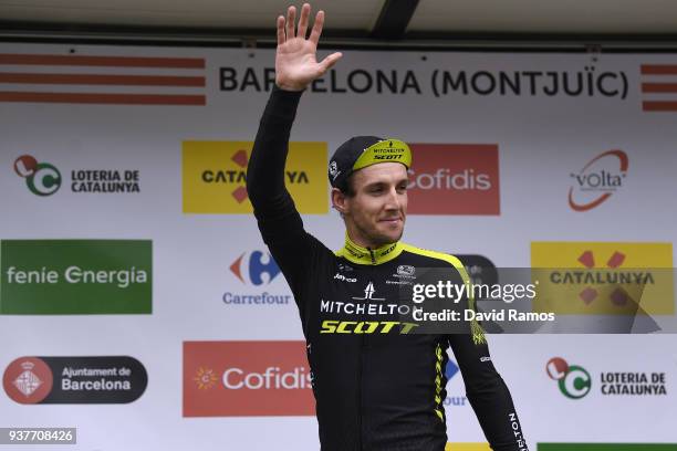 Podium / Simon Yates of Great Britain and Team Mitchelton-Scott / Celebration / during the 98th Volta Ciclista a Catalunya 2018, Stage 7 a 154,8km...