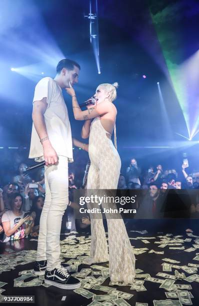 Eazy and Halsey Live Performance At E11EVEN Miami on March 24, 2018 in Miami, Florida.