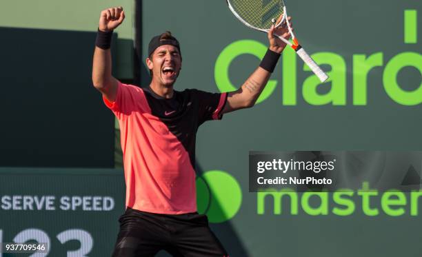 Thanasi Kokkinakis achieving the most important victoy in his career, defeting Roger Federer at the Miami Open in Key biscayne. Kokkinakis defeated...