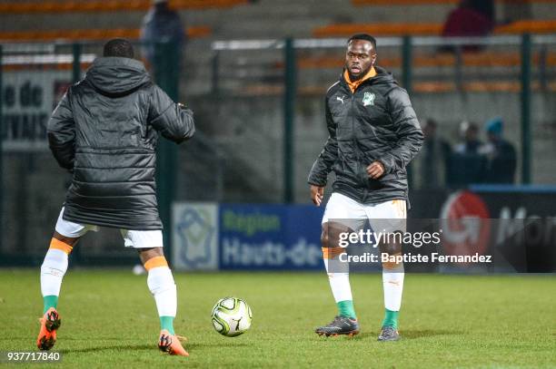 Ismael Diomande of Ivory Coast during the International friendly match between Togo and Ivory Coast on March 24, 2018 in Beauvais, France.